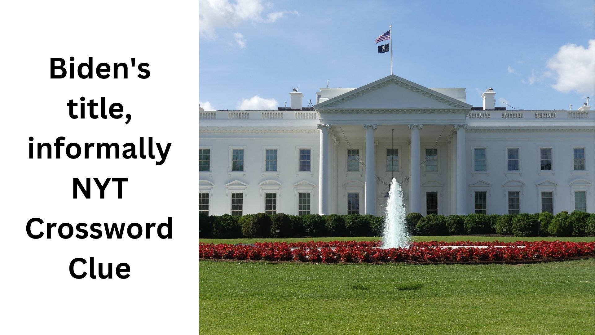 Biden's title, informally NYT Crossword Clue