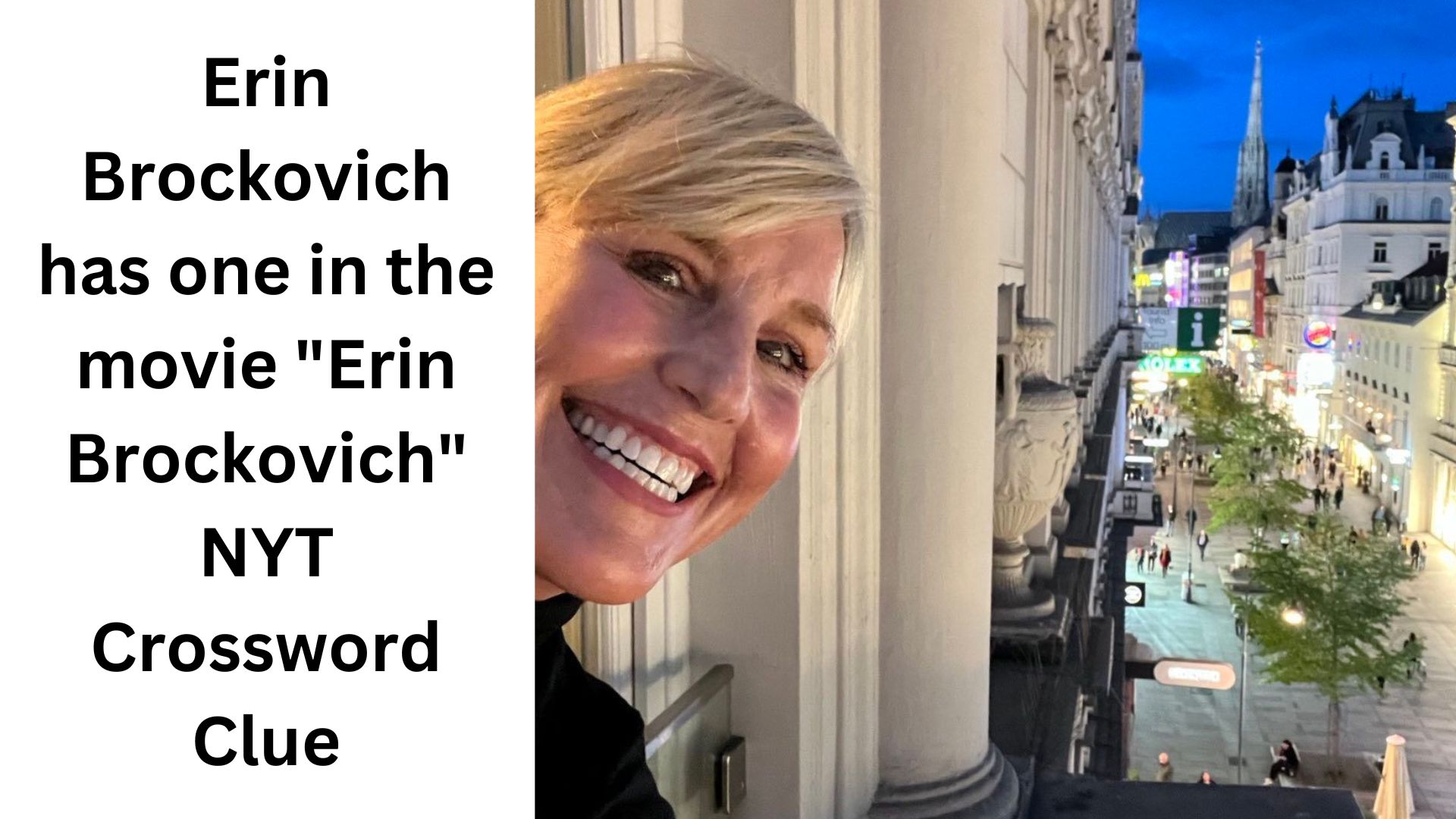 Erin Brockovich has one in the movie "Erin Brockovich" NYT Crossword Clue