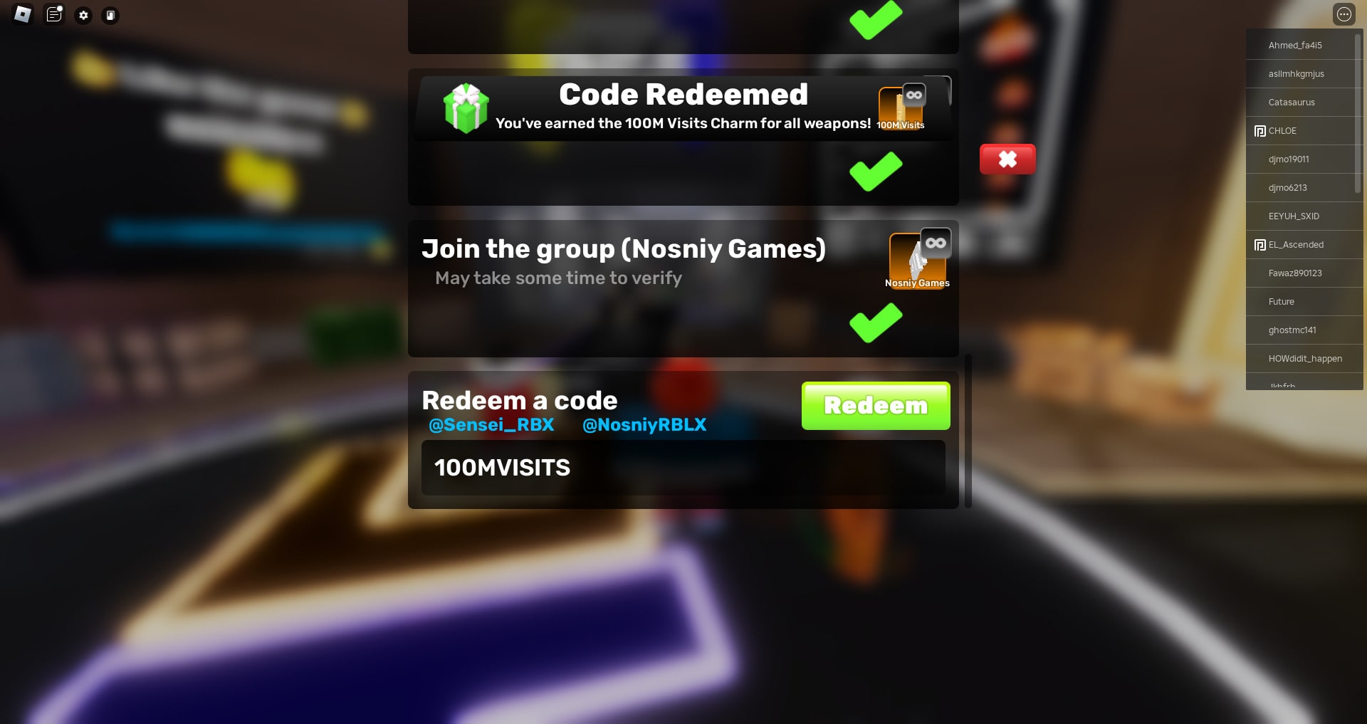 How to redeem a code in Roblox Rivals