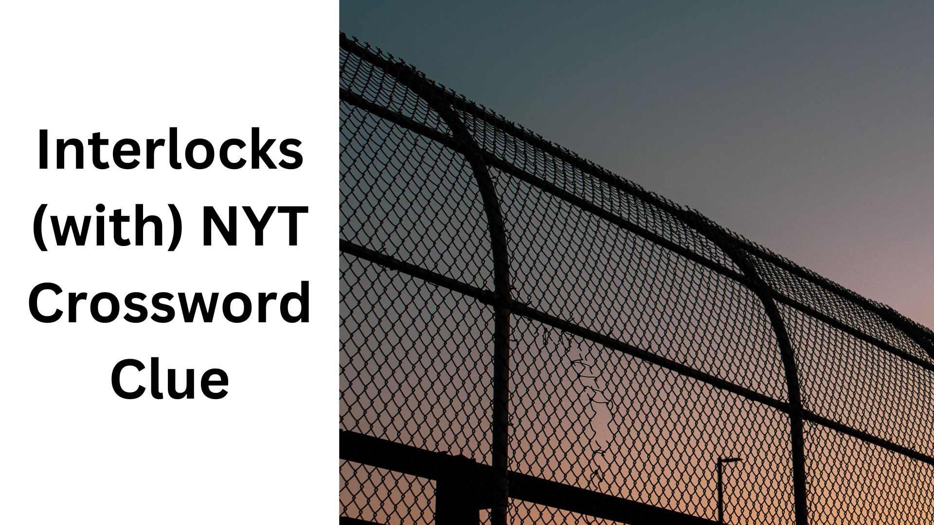Interlocks (with) NYT Crossword Clue