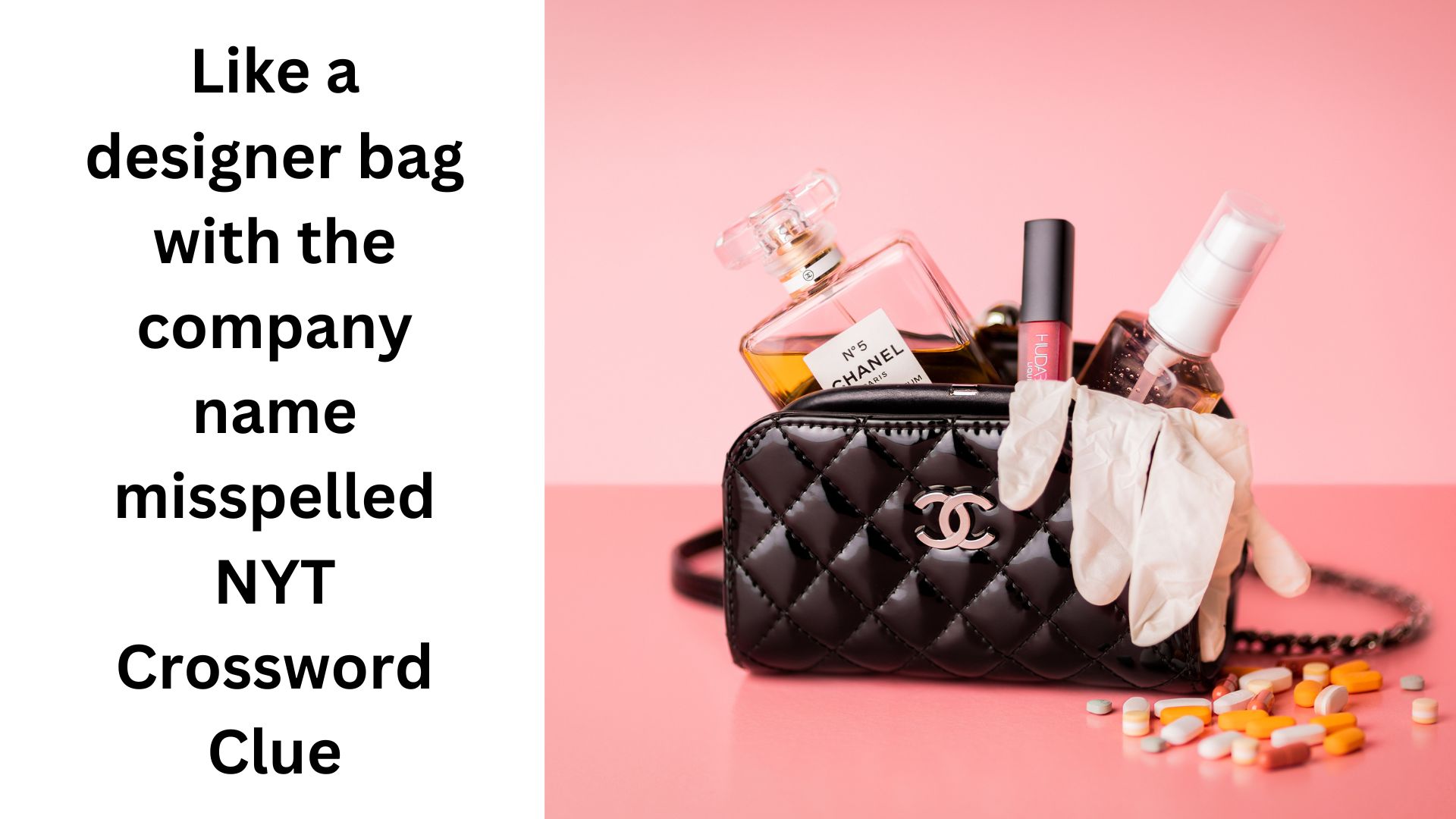 Like a designer bag with the company name misspelled NYT Crossword Clue