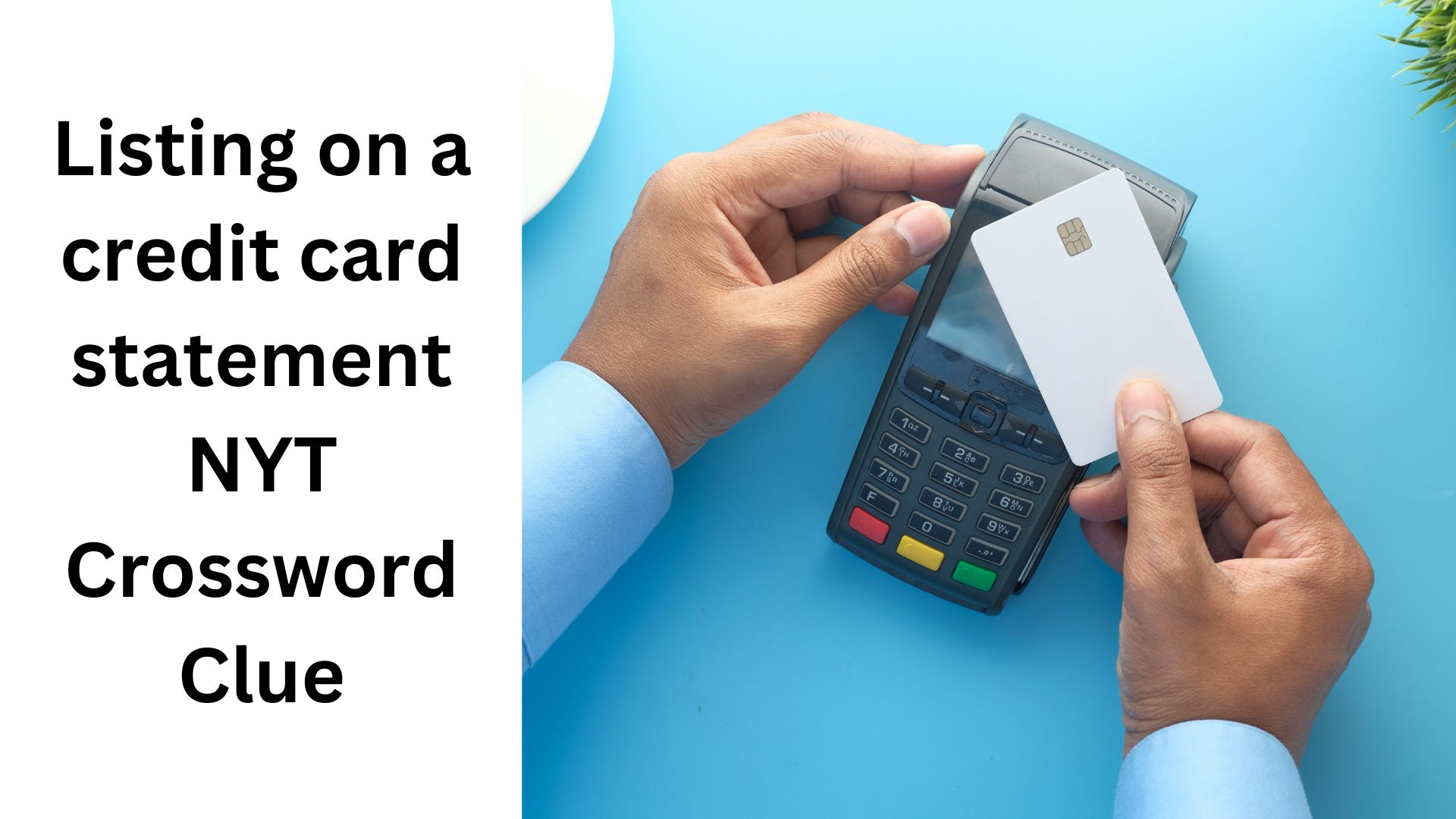 Listing on a credit card statement NYT Crossword Clue
