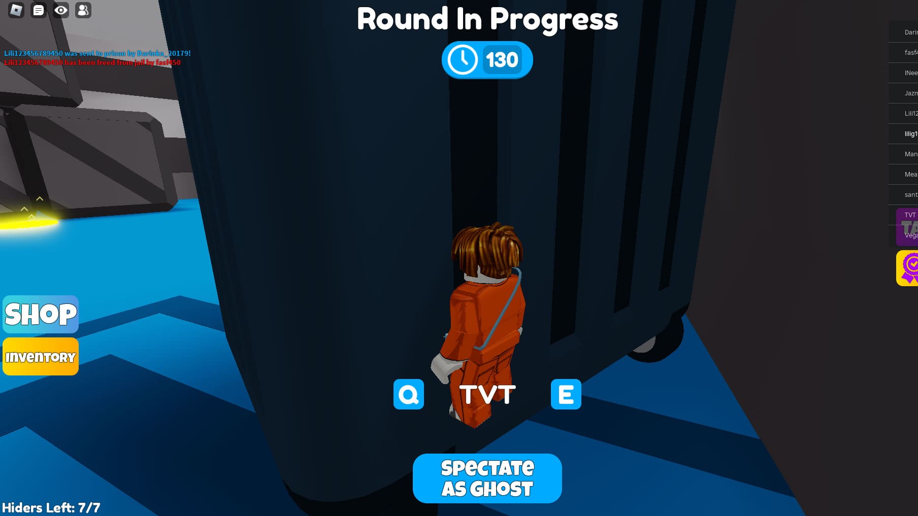 Mega Hide and Seek secret spots