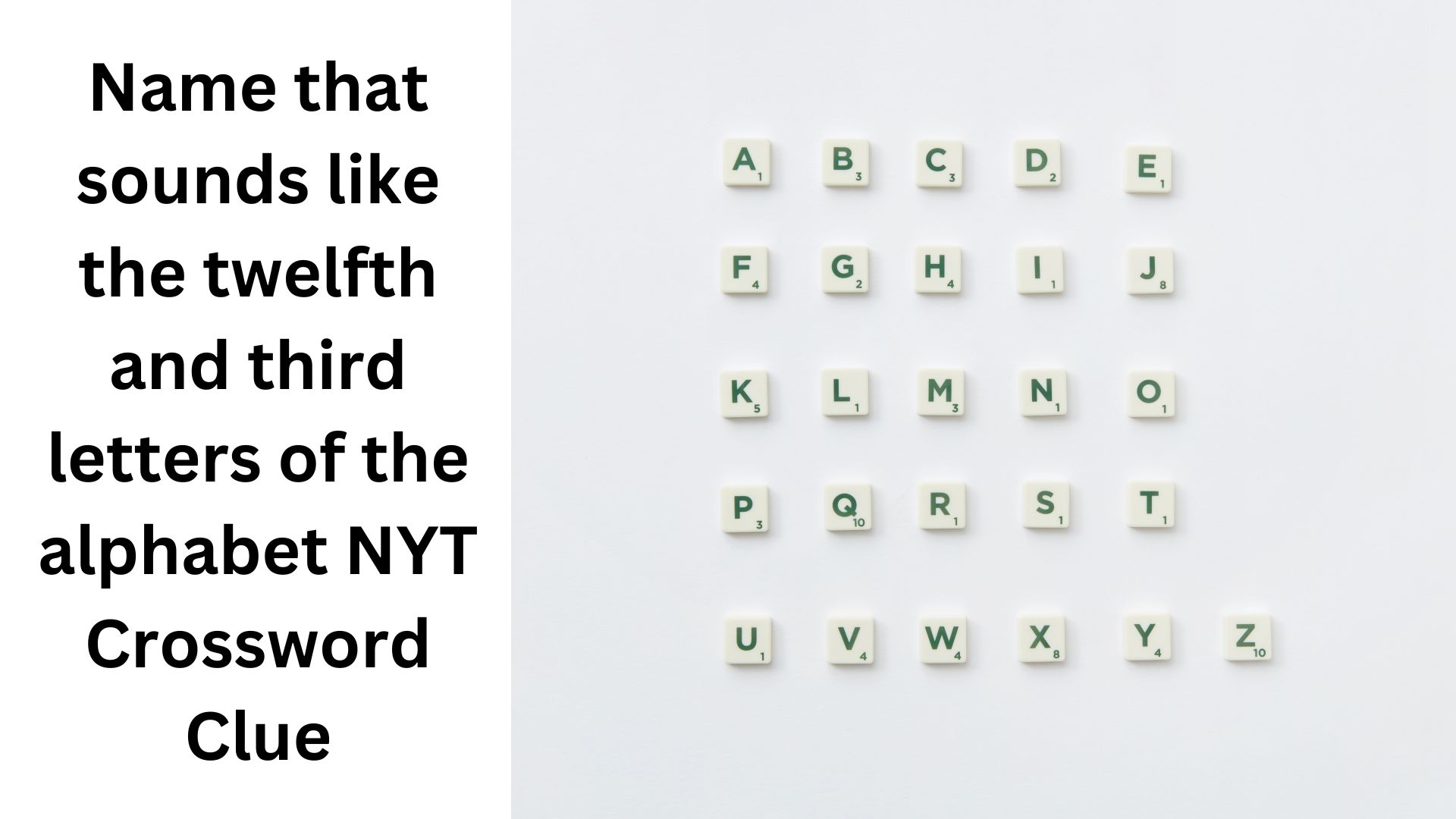 Name that sounds like the twelfth and third letters of the alphabet NYT Crossword Clue