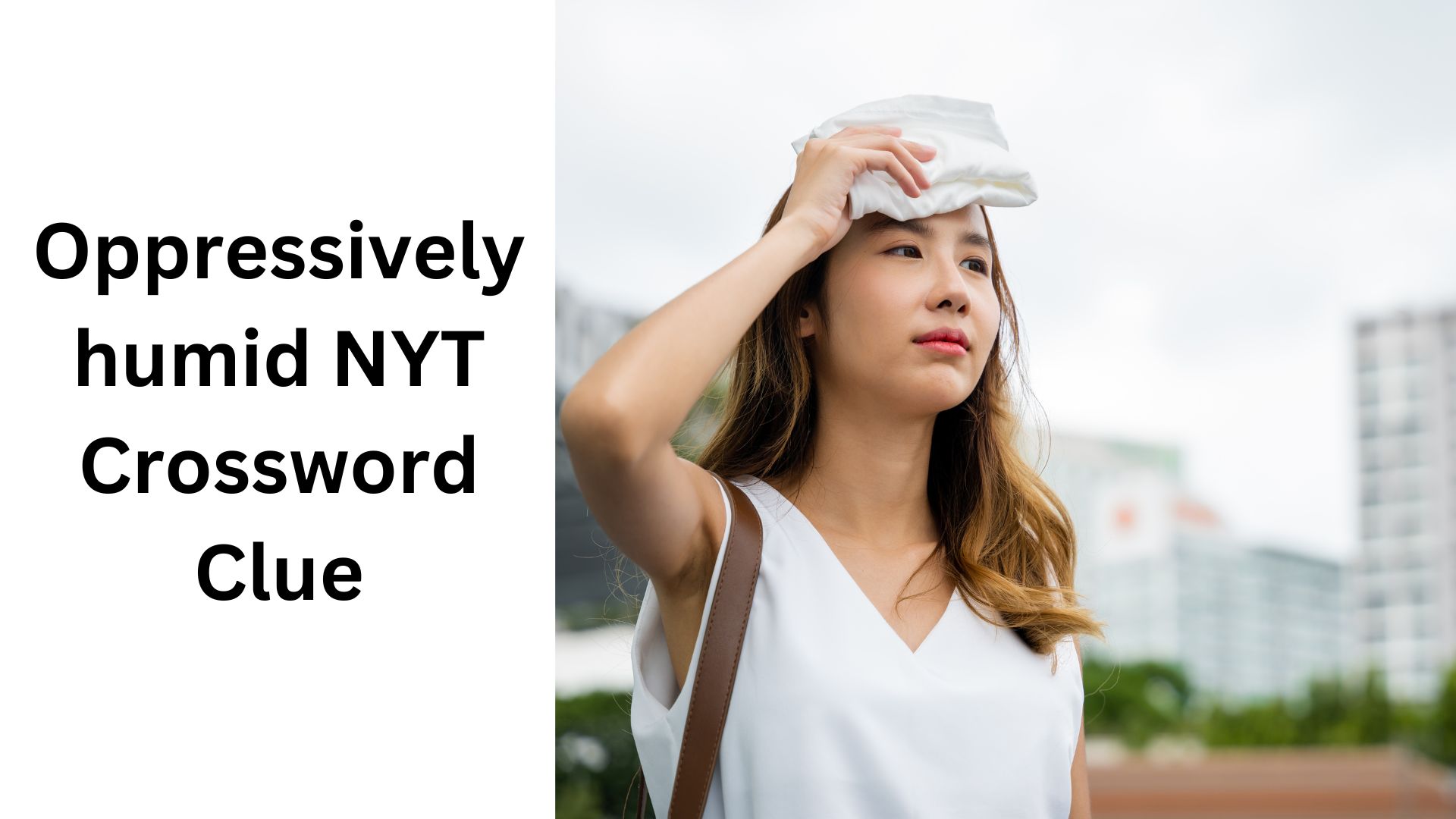 Oppressively humid NYT Crossword Clue