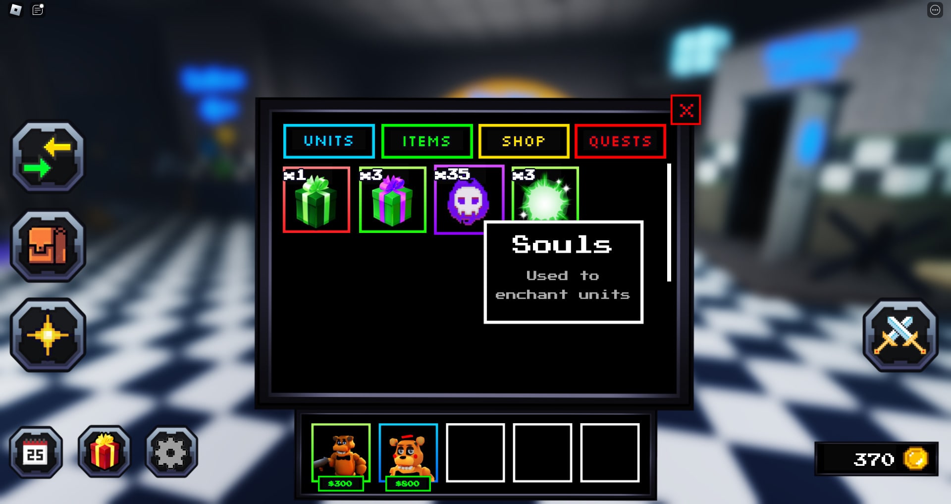 Roblox Five Nights TD Enchantments