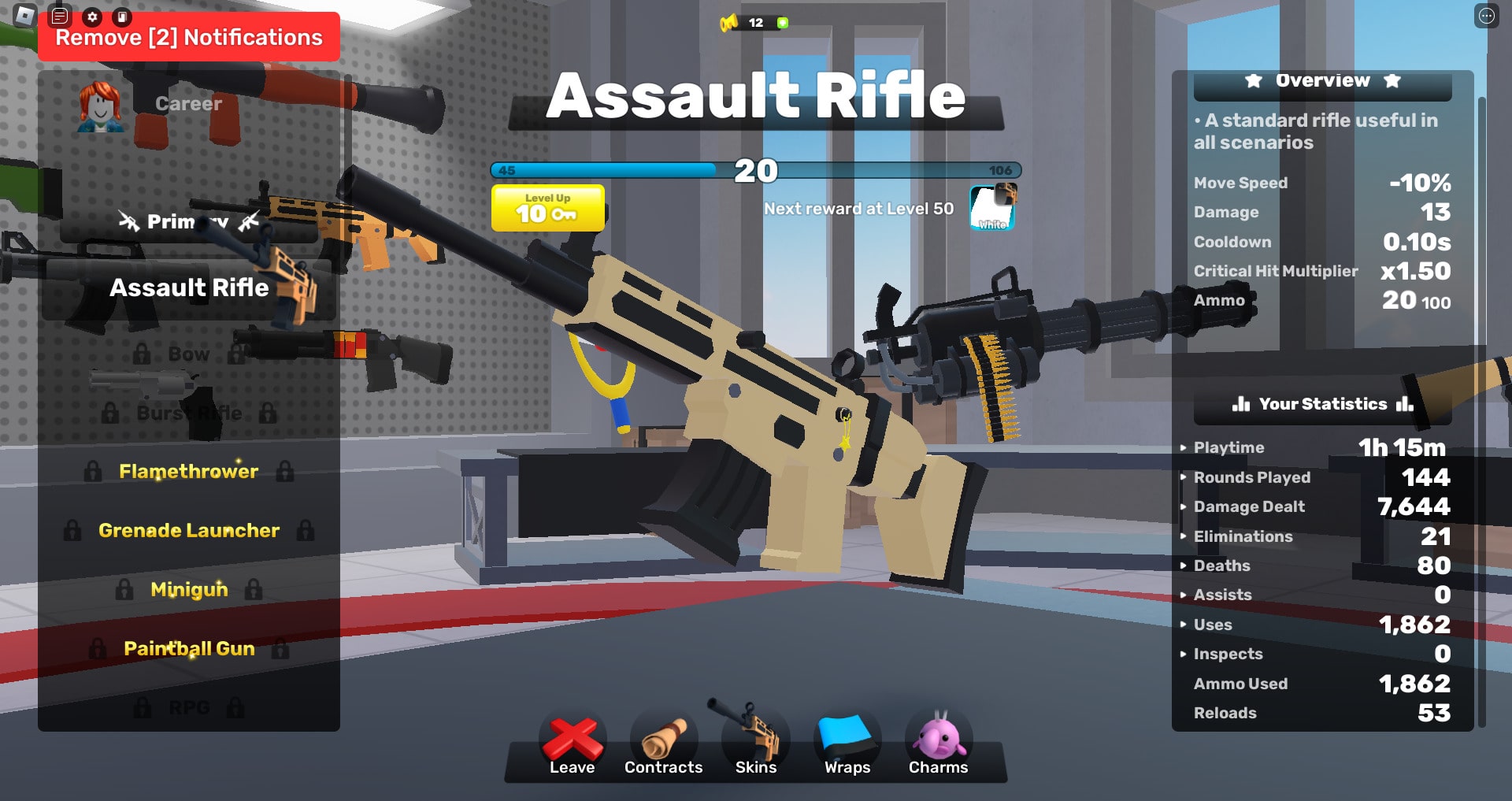 Roblox Rivals Weapons