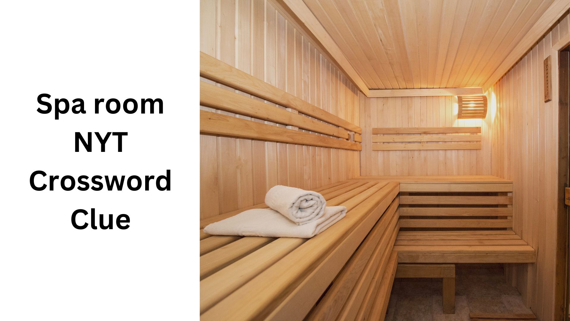 Spa room NYT Crossword Clue