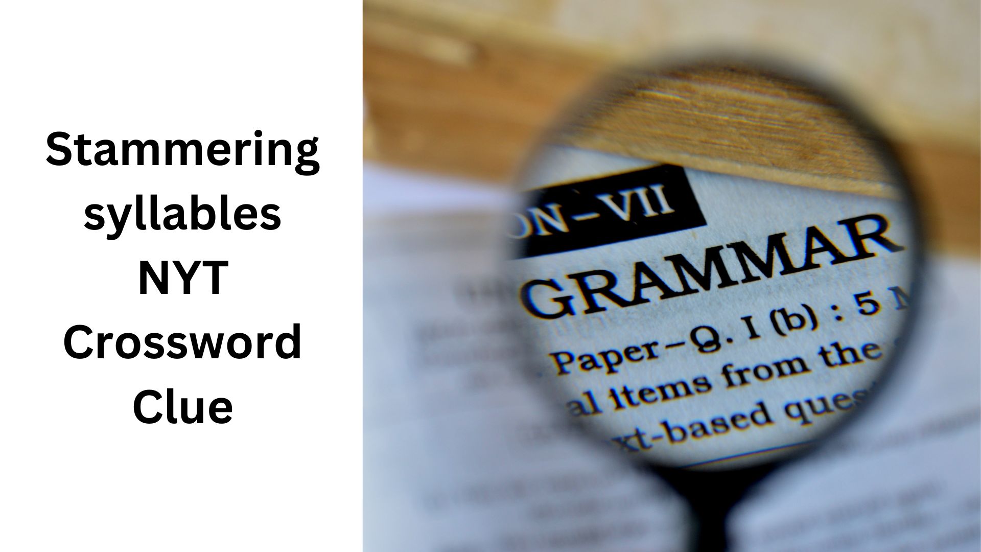 Stammering syllables NYT Crossword Clue