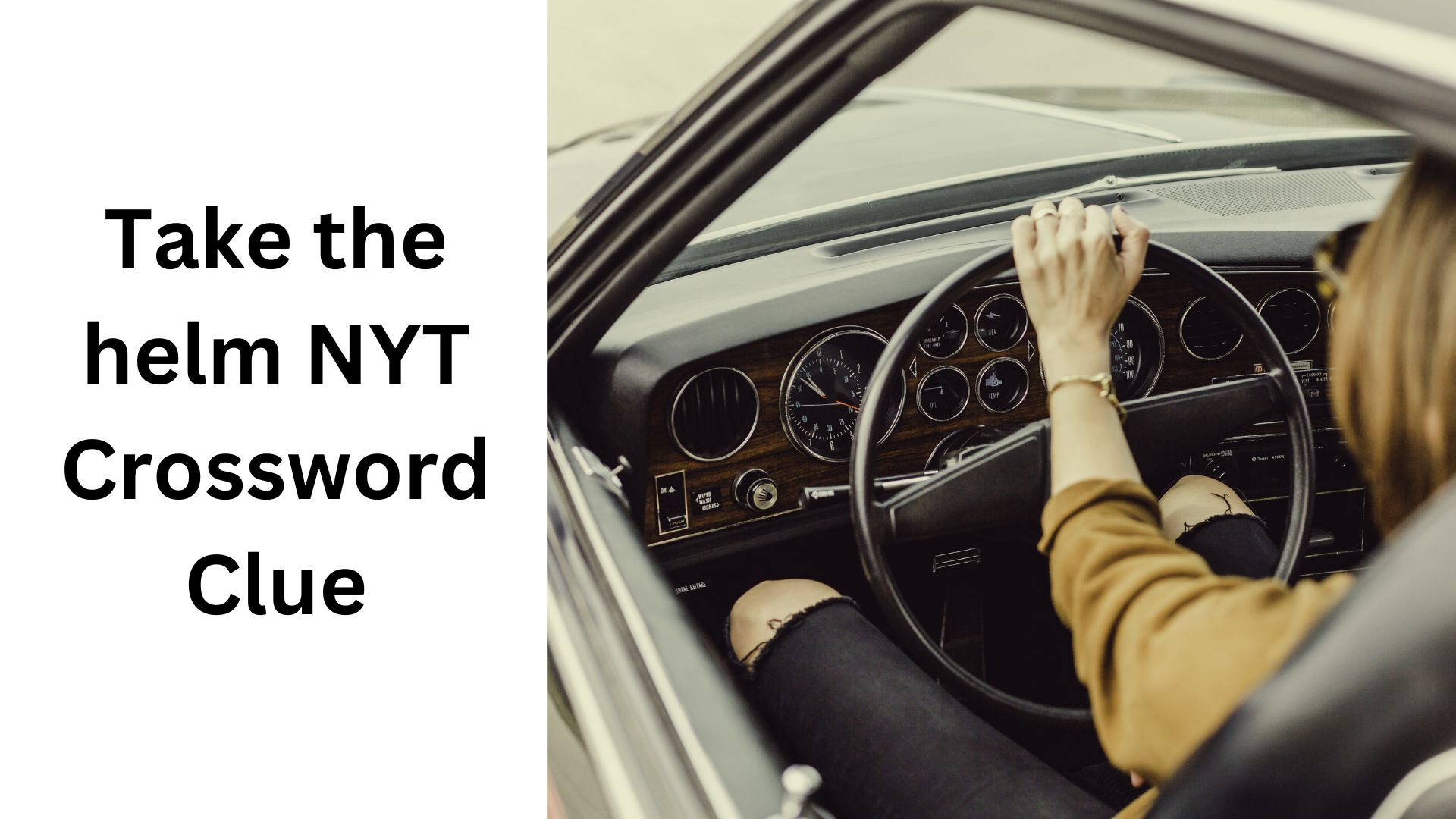 Take the helm NYT Crossword Clue