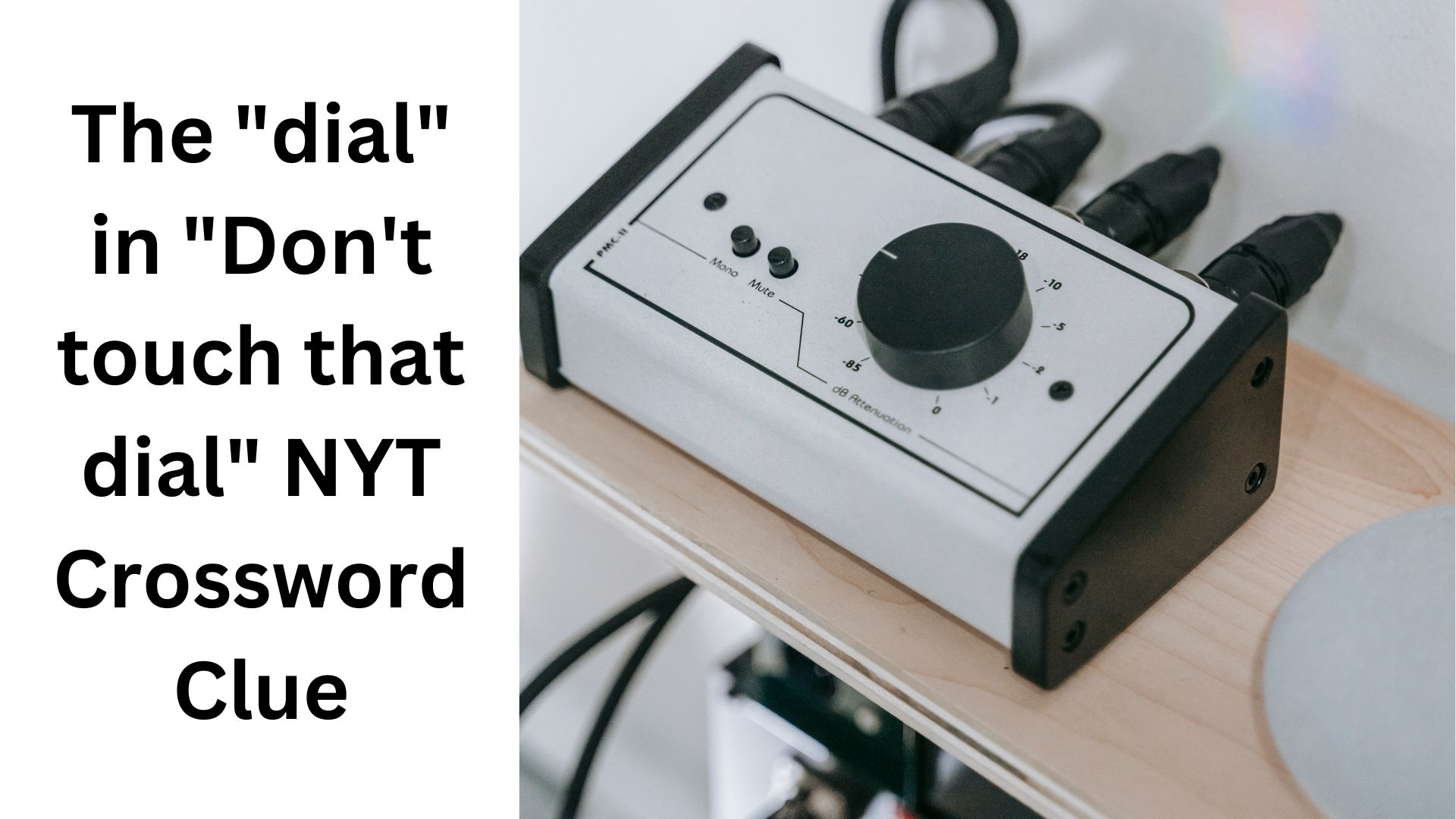 The "dial" in "Don't touch that dial" NYT Crossword Clue