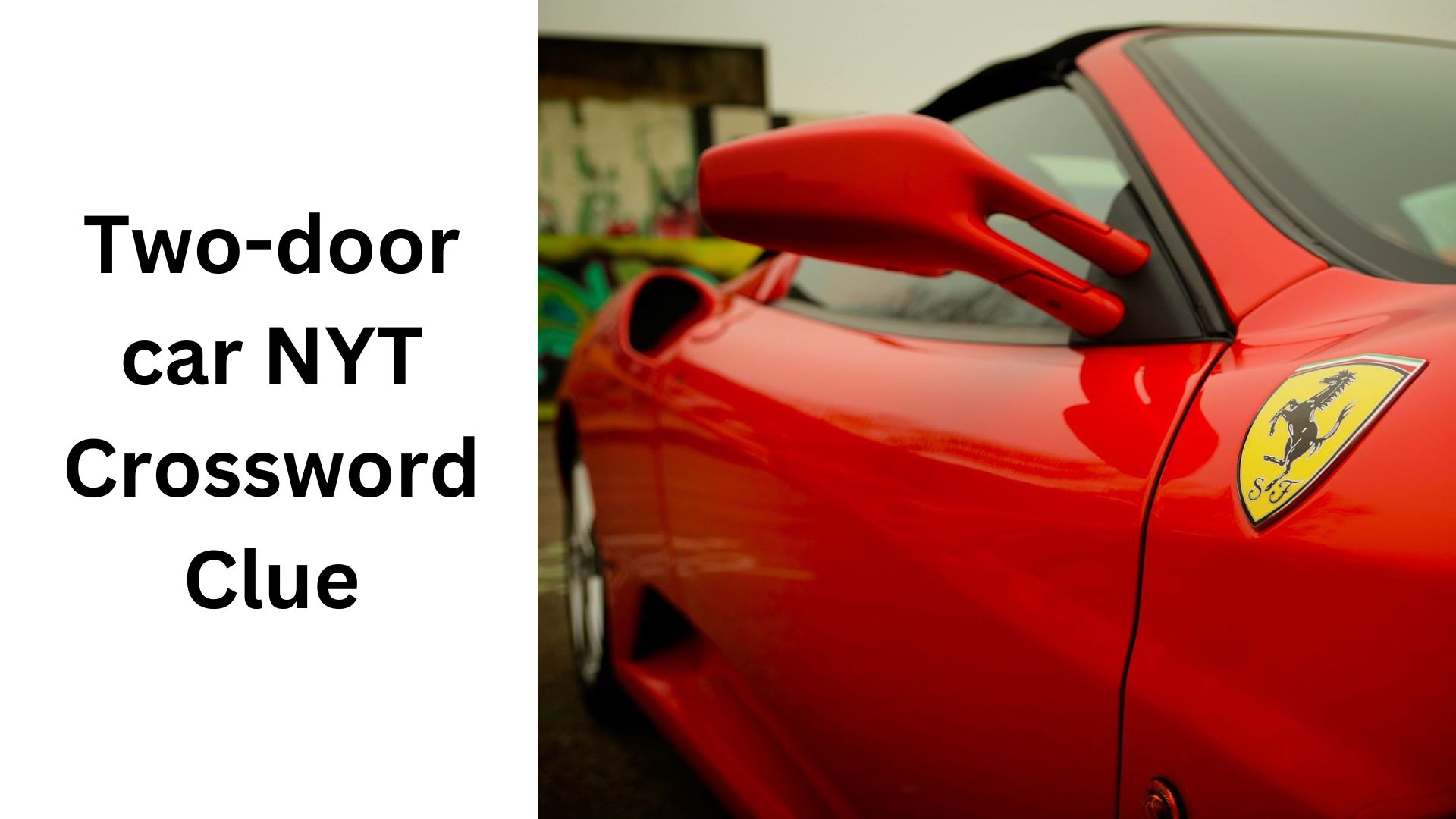 Two-door car NYT Crossword Clue