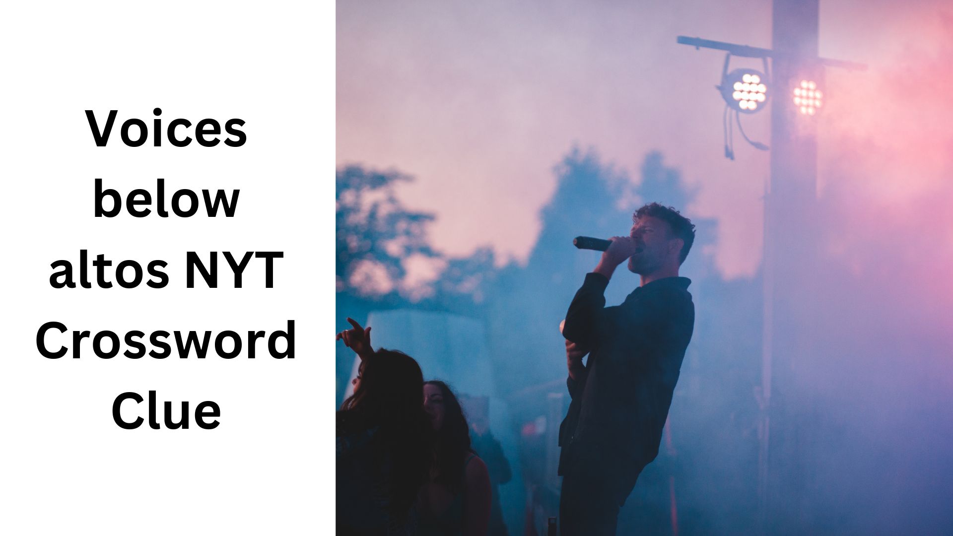 Voices below altos NYT Crossword Clue