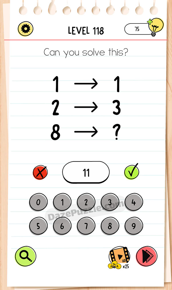 brain test all star level 118 answer