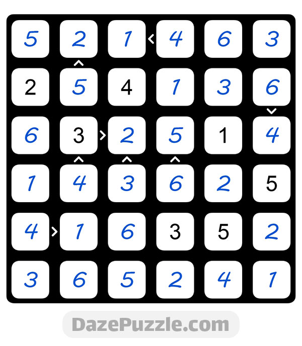 puzzle page futoshiki 31 august 2024 answer
