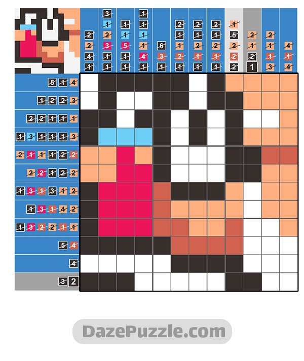 puzzle page picture cross 24 august 2024 answer