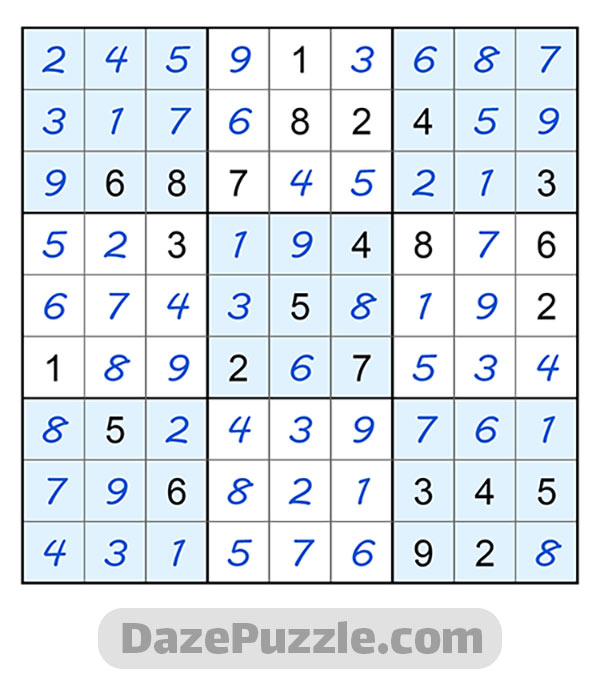 puzzle page sudoku 25 august 2024 answer