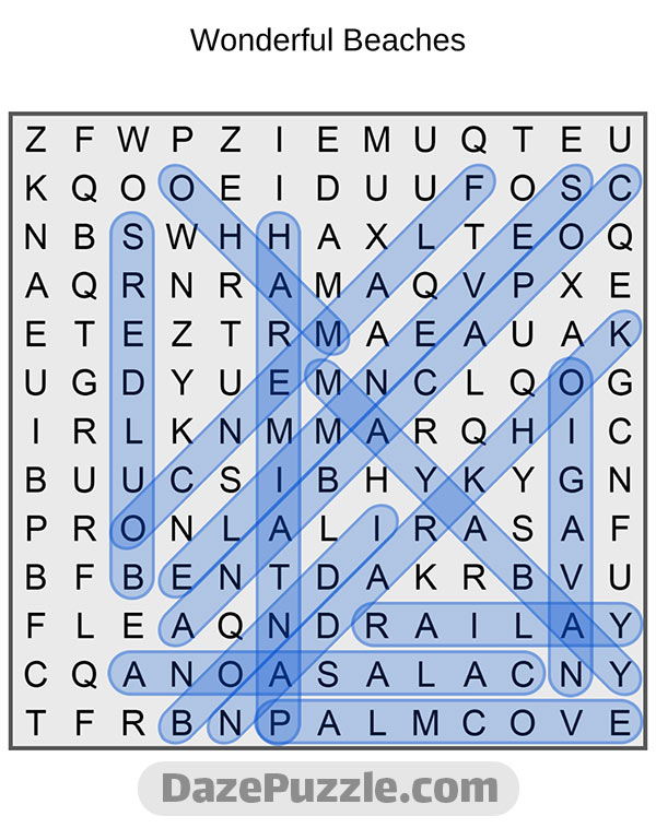 puzzle page word search 30 august 2024 answer