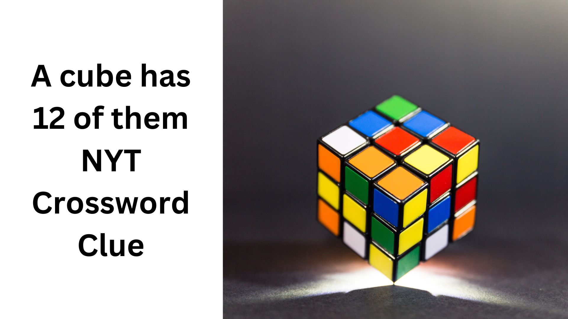 A cube has 12 of them NYT Crossword Clue