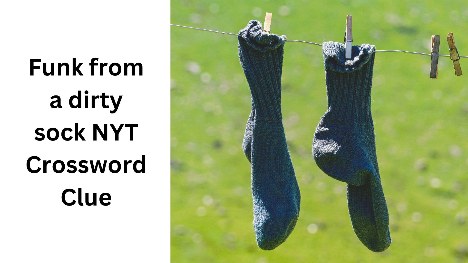Funk from a dirty sock NYT Crossword Clue