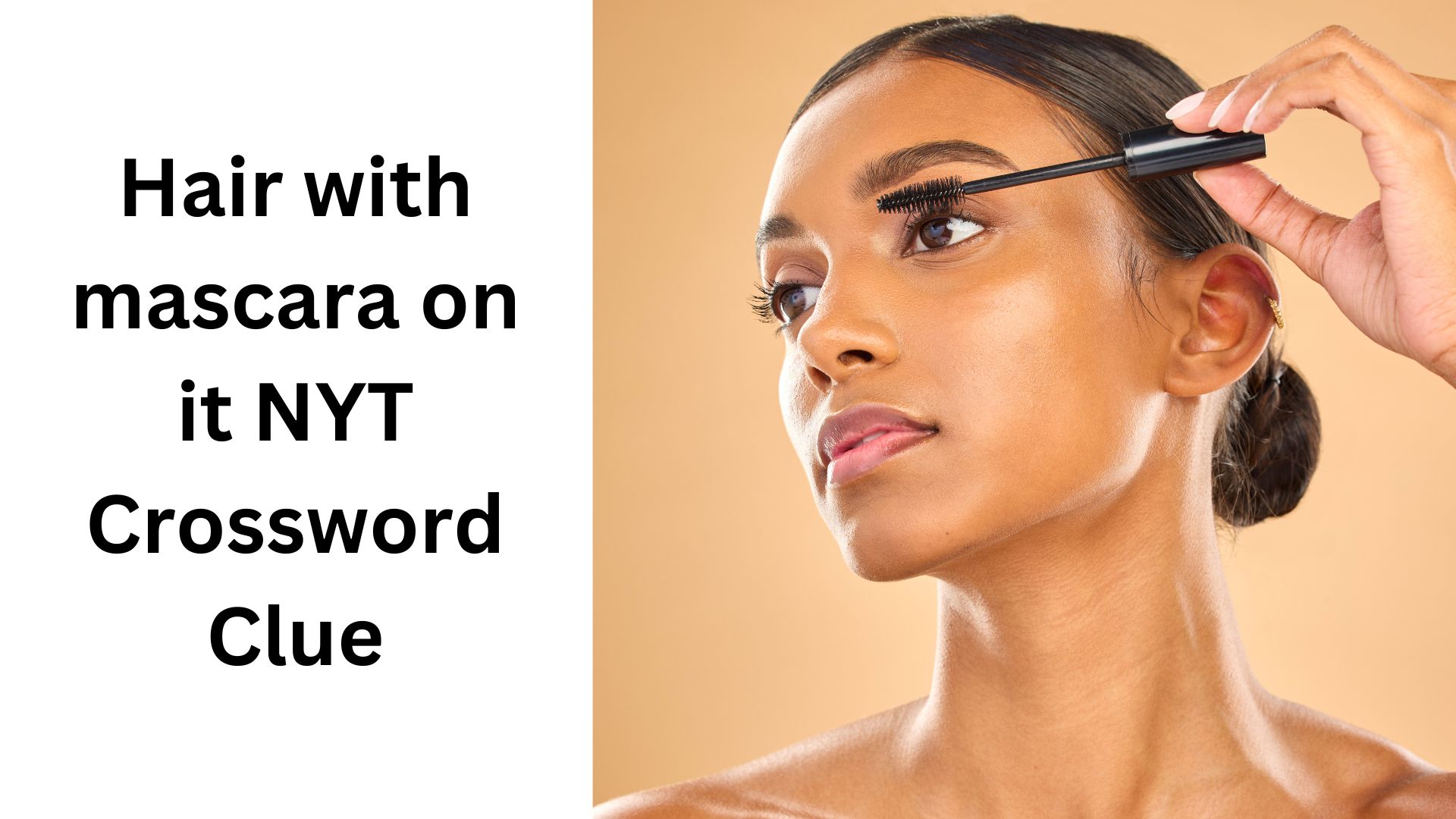 Hair with mascara on it NYT Crossword Clue