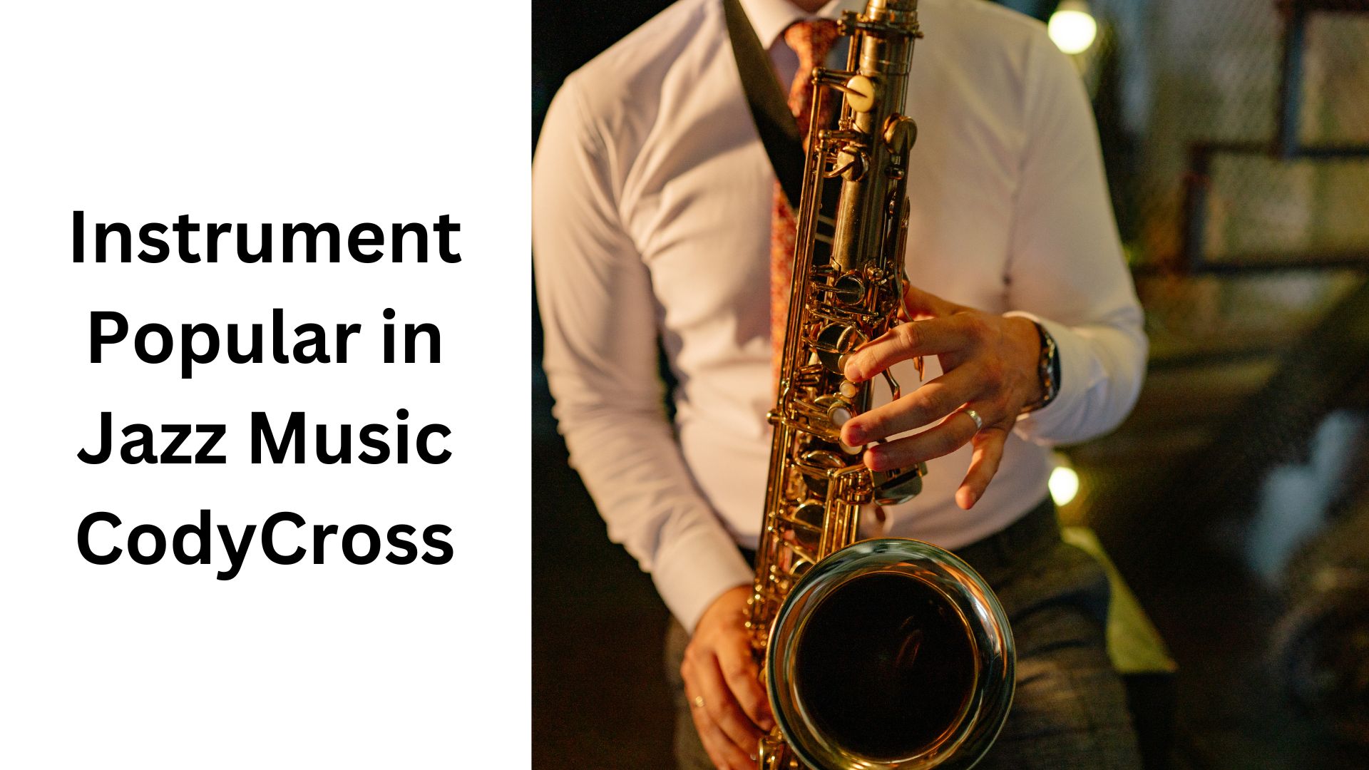 Instrument Popular in Jazz Music CodyCross