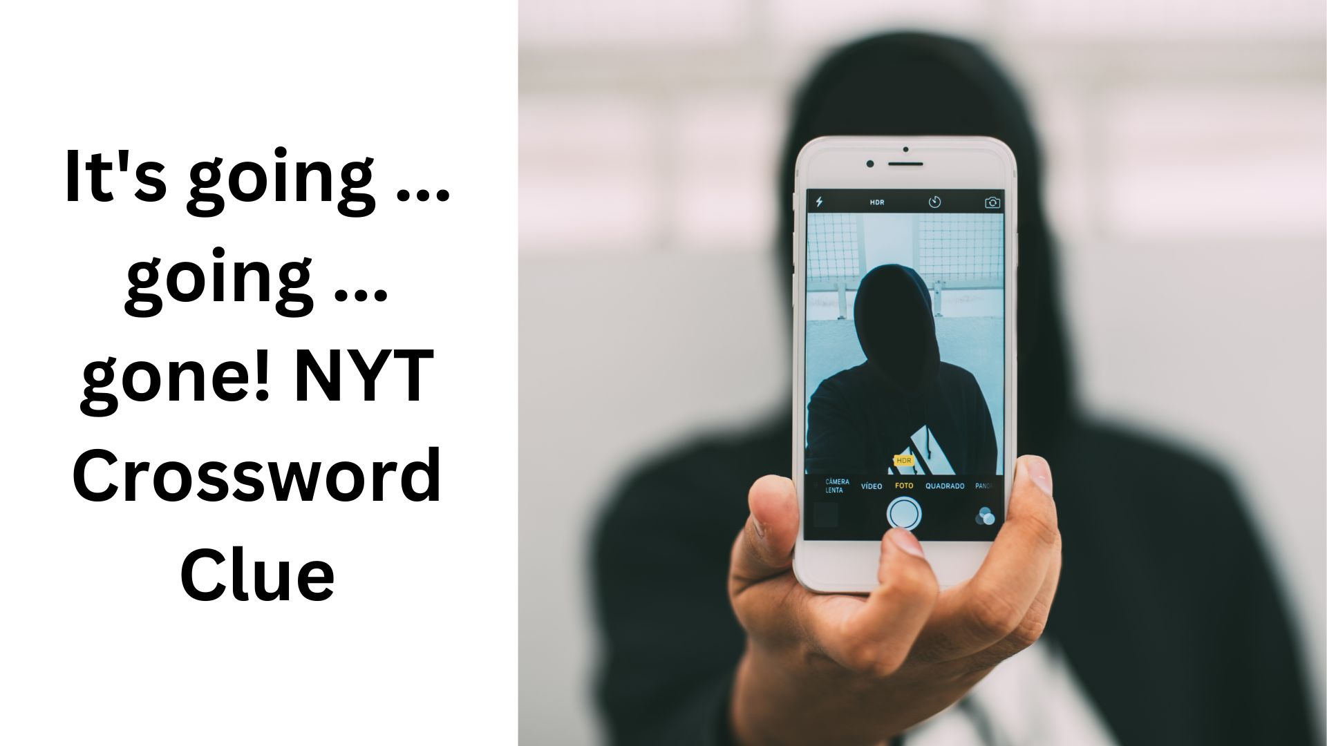 It's going ... going ... gone! NYT Crossword Clue