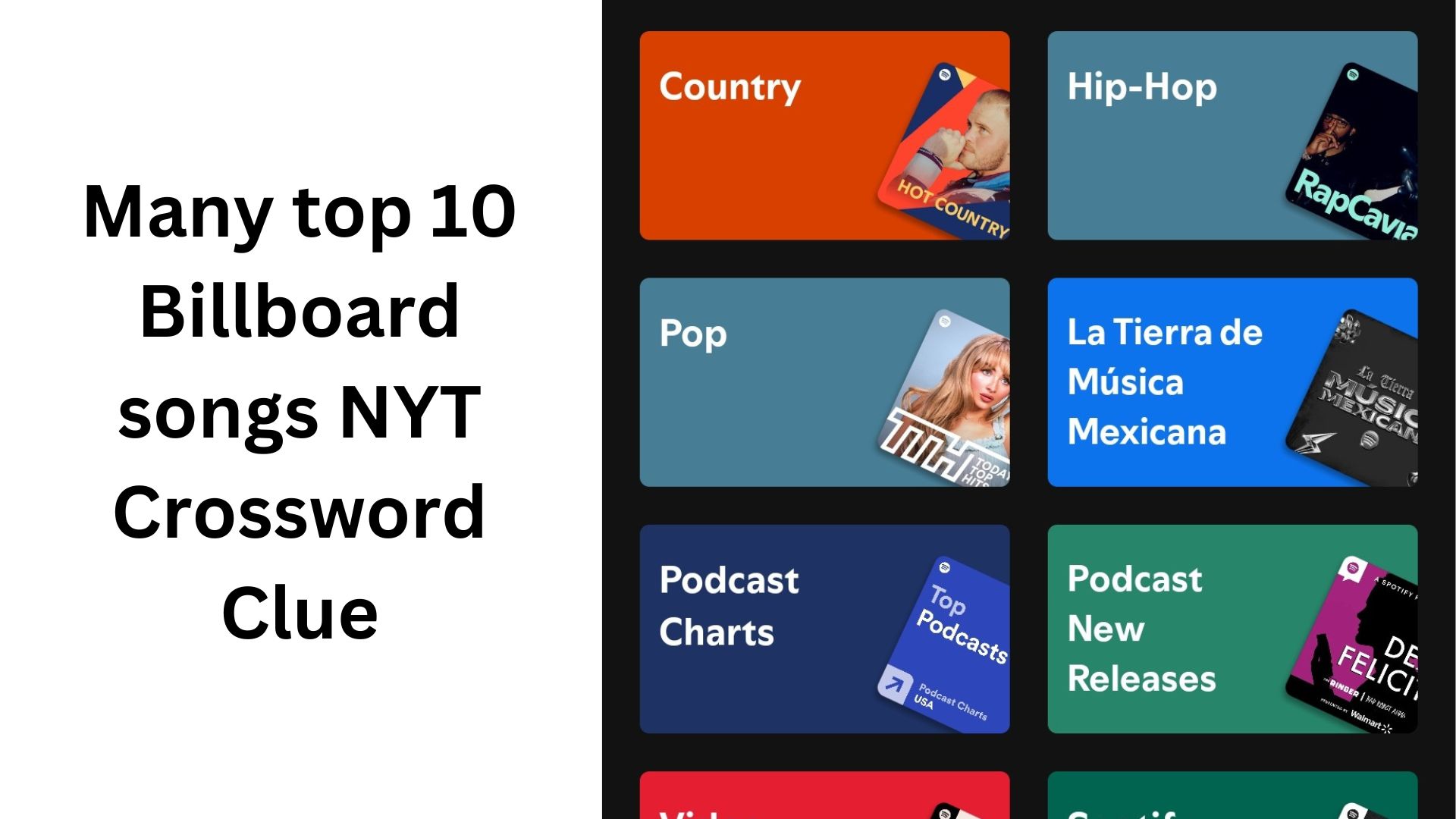 Many top 10 Billboard songs NYT Crossword Clue