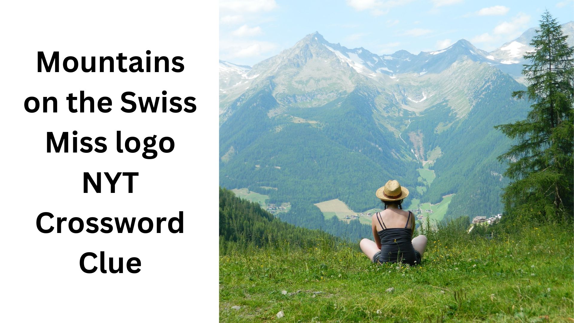 Mountains on the Swiss Miss logo NYT Crossword Clue