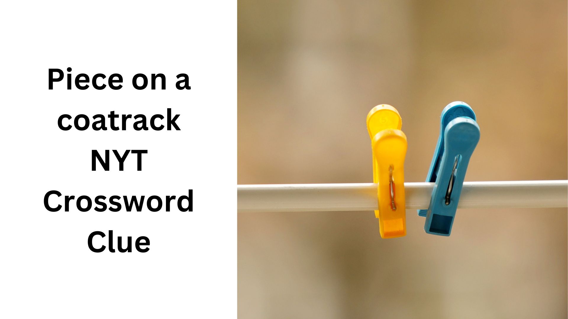 Piece on a coatrack NYT Crossword Clue
