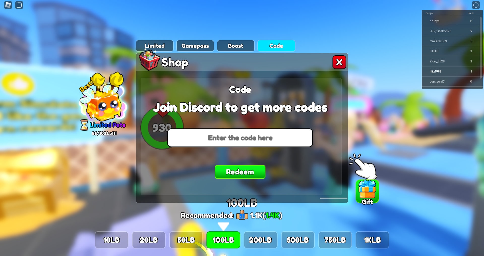 Roblox Gym Star Simulator Codes