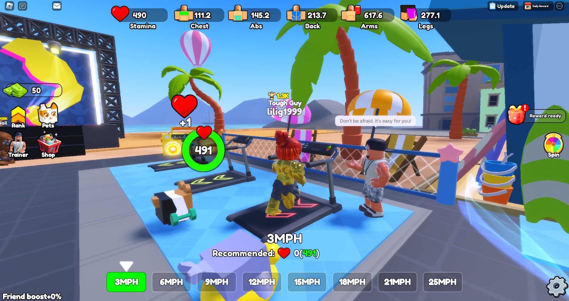 Roblox Gym Star Simulator Gameplay