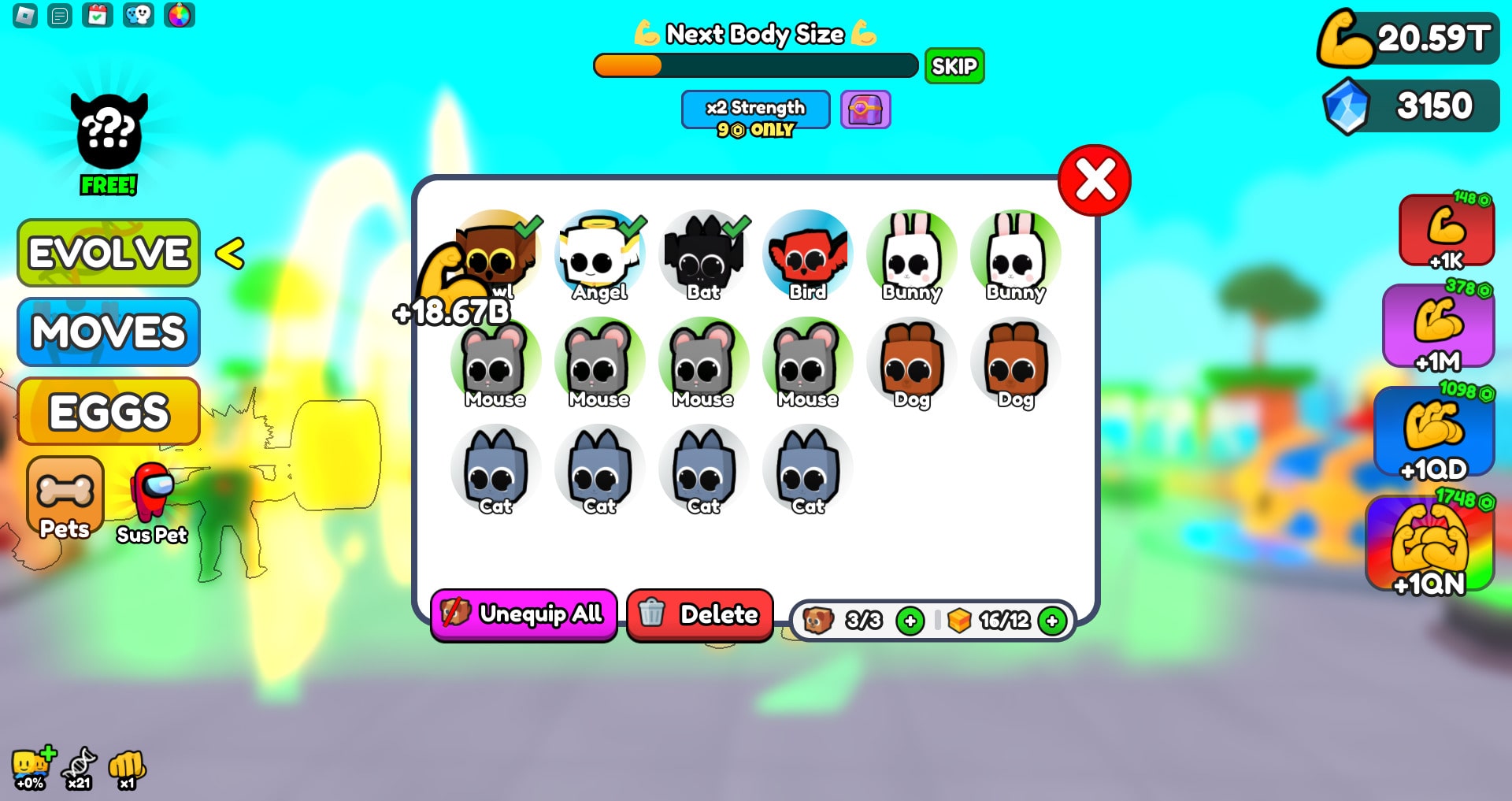 Roblox Strong Legends Pets