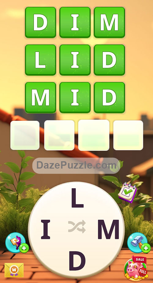 Word Madness Level 29 Answers