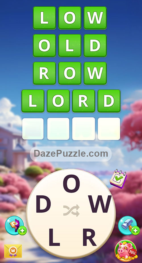 Word Madness Level 34 Answers