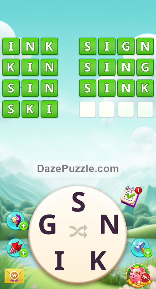 Word Madness Level 50 Answers