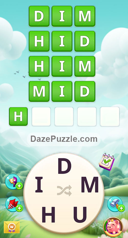 Word Madness Level 51 Answers