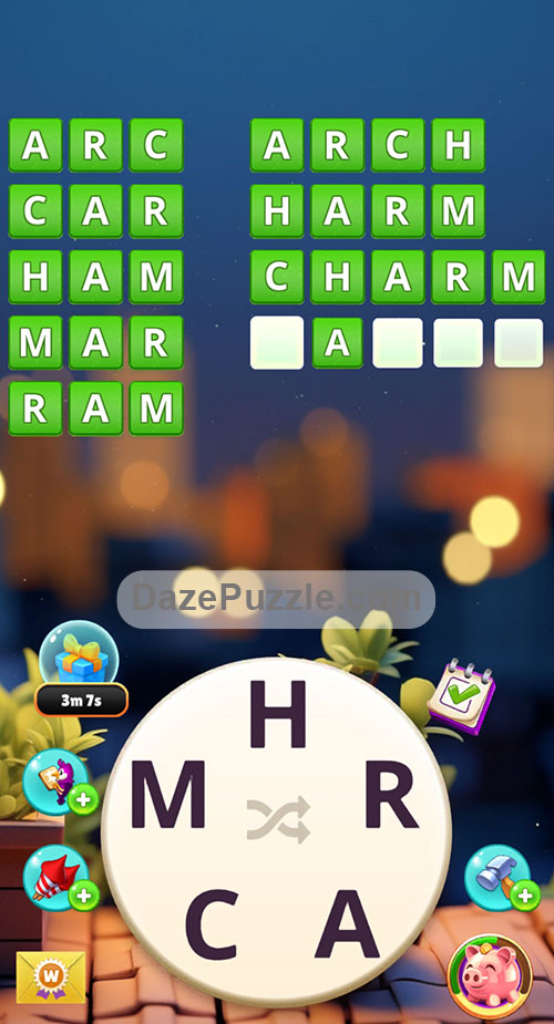 Word Madness Level 55 Answers