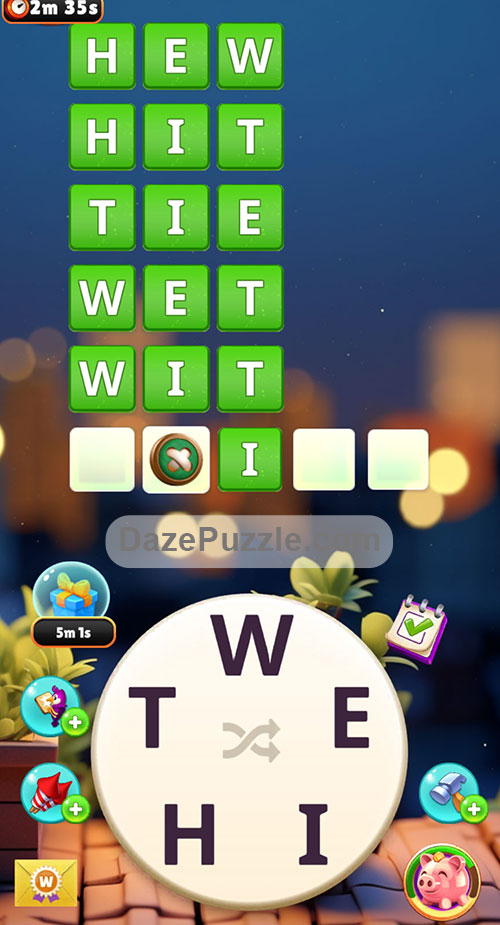 Word Madness Level 59 Answers