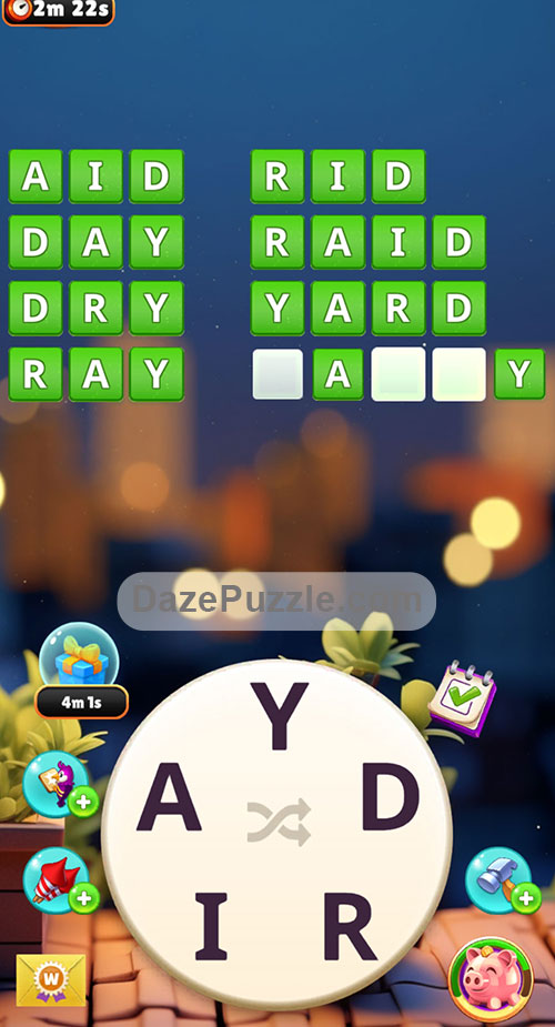 Word Madness Level 60 Answers