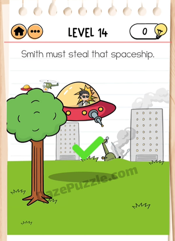 brain test 2 alien invasion level 14 answer