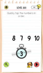 brain test all star level 203 answers