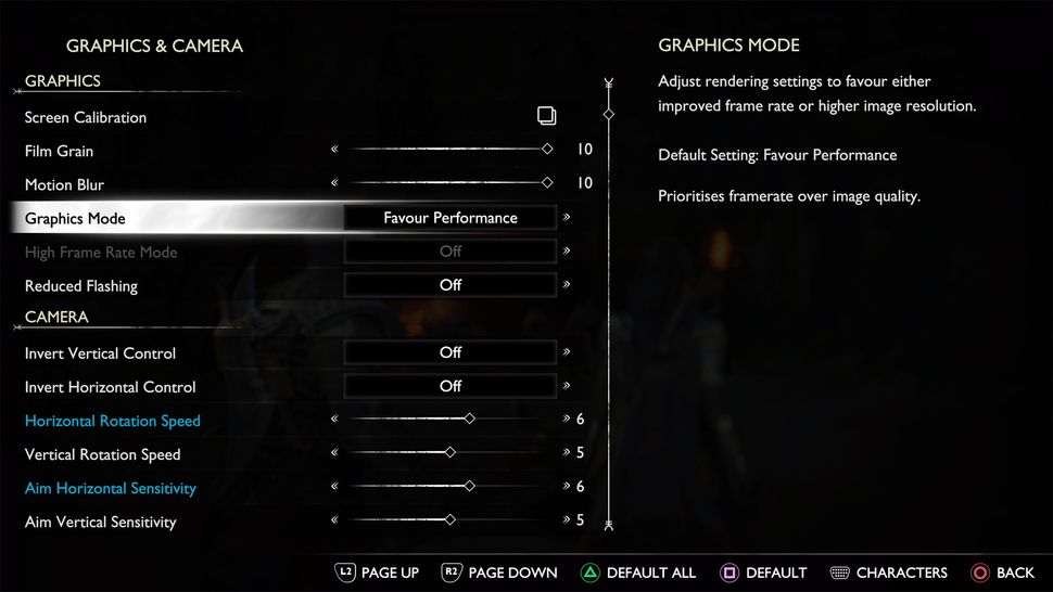 god of war pc graphics settings