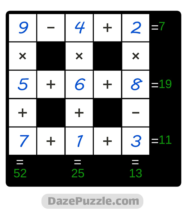 puzzle page cross sum 2 september 2024 answer