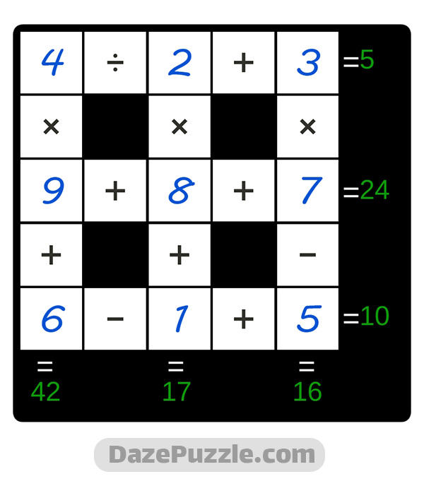 Puzzle Page Cross Sum September 22 2024 Answers