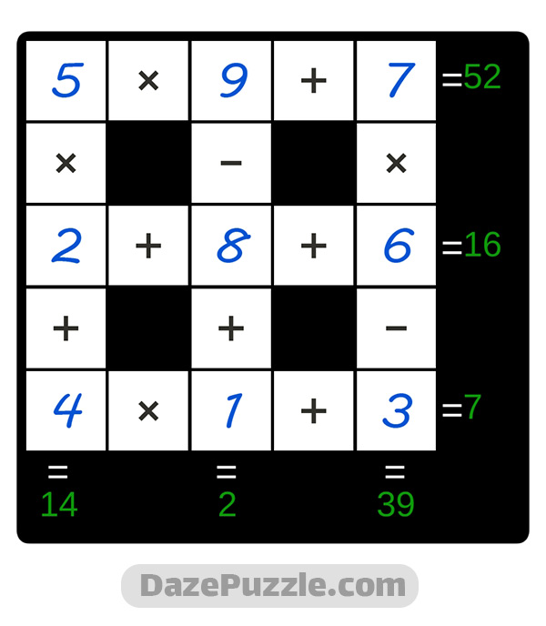 Puzzle Page Cross Sum September 23 2024 Answers