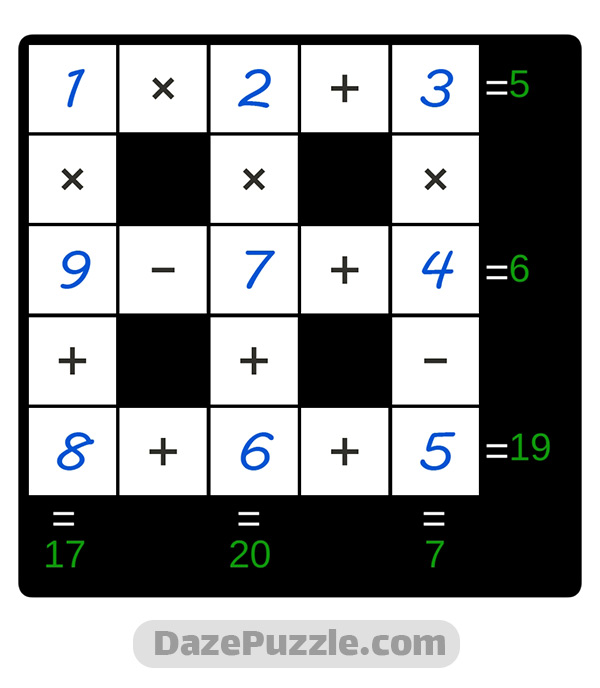 puzzle page cross sum 6 september 2024 answer