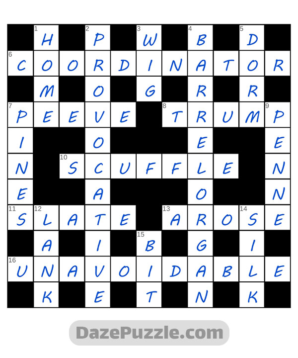 puzzle page crossword 30 september 2024 answer