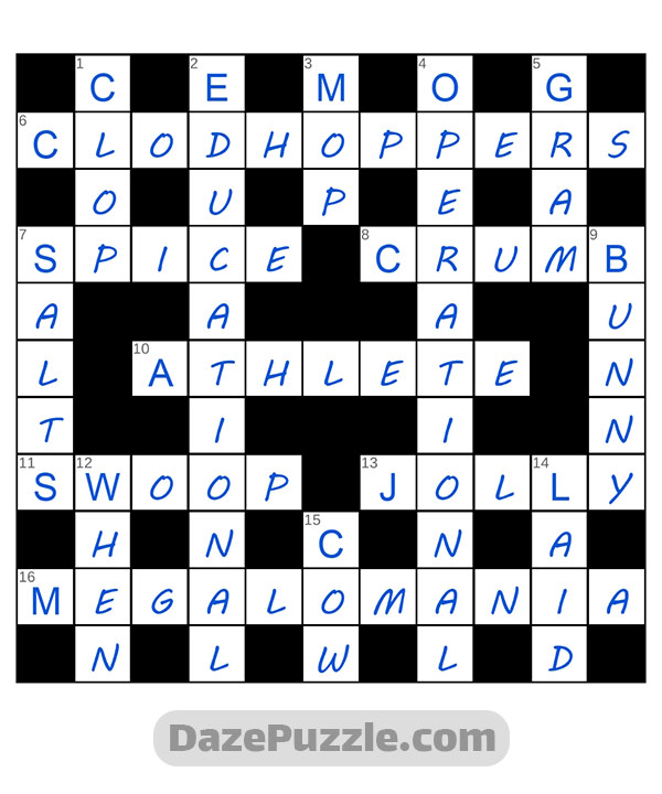 puzzle page crossword 5 september 2024 answer