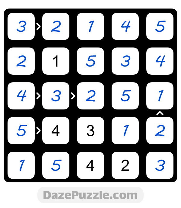 puzzle page futoshiki 10 september 2024 answer